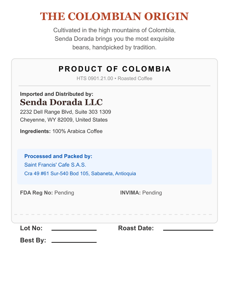 Bourbon Sidra Natural back label