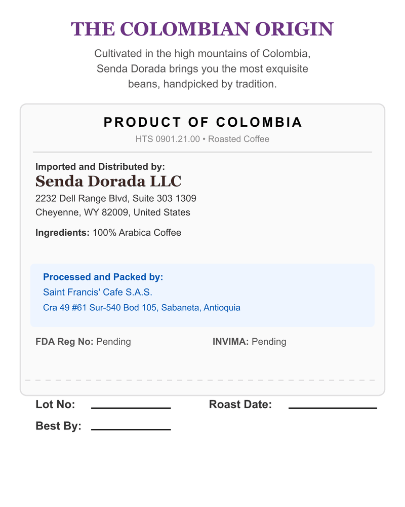 Geisha Co-Fermented back label